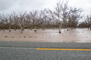 Farm land flooding