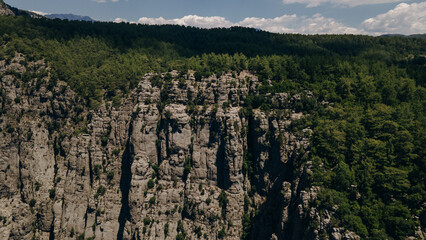 Naklejka premium Tazi Canyon Bilgelik Vadisi in Manavgat, Antalya, Turkey. Amazing landscape and cliff.
