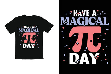 Pi day t shirt design vector.  funny pi day t shirt graphic design shirt