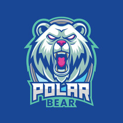 Obraz premium Vector of bear mascot logo template