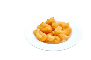 Deep-fried doughstick isolated on transparent background png file