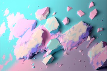 Structured modern Art with powerful colors, liquid color transitions and polygonal structures, universe, volumetric kighting, sharp, hyperrealistic created with generative ai technology 
