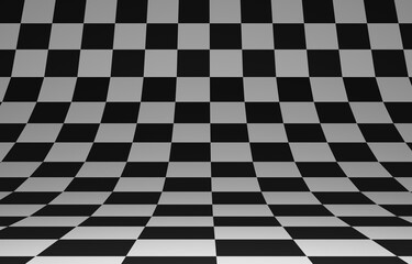 black and white checkered background