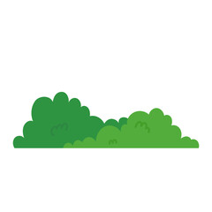 Obraz premium natural green grass bushes decorate environmental ecology cartoon scene