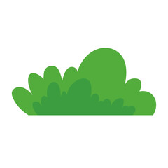 Fototapeta premium natural green grass bushes decorate environmental ecology cartoon scene