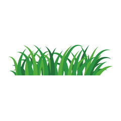 natural green grass bushes decorate environmental ecology cartoon scene