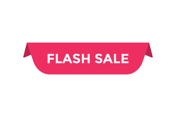 Flash sale button web banner templates. Vector Illustration
