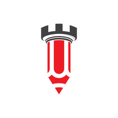 Pencil logo vector icon