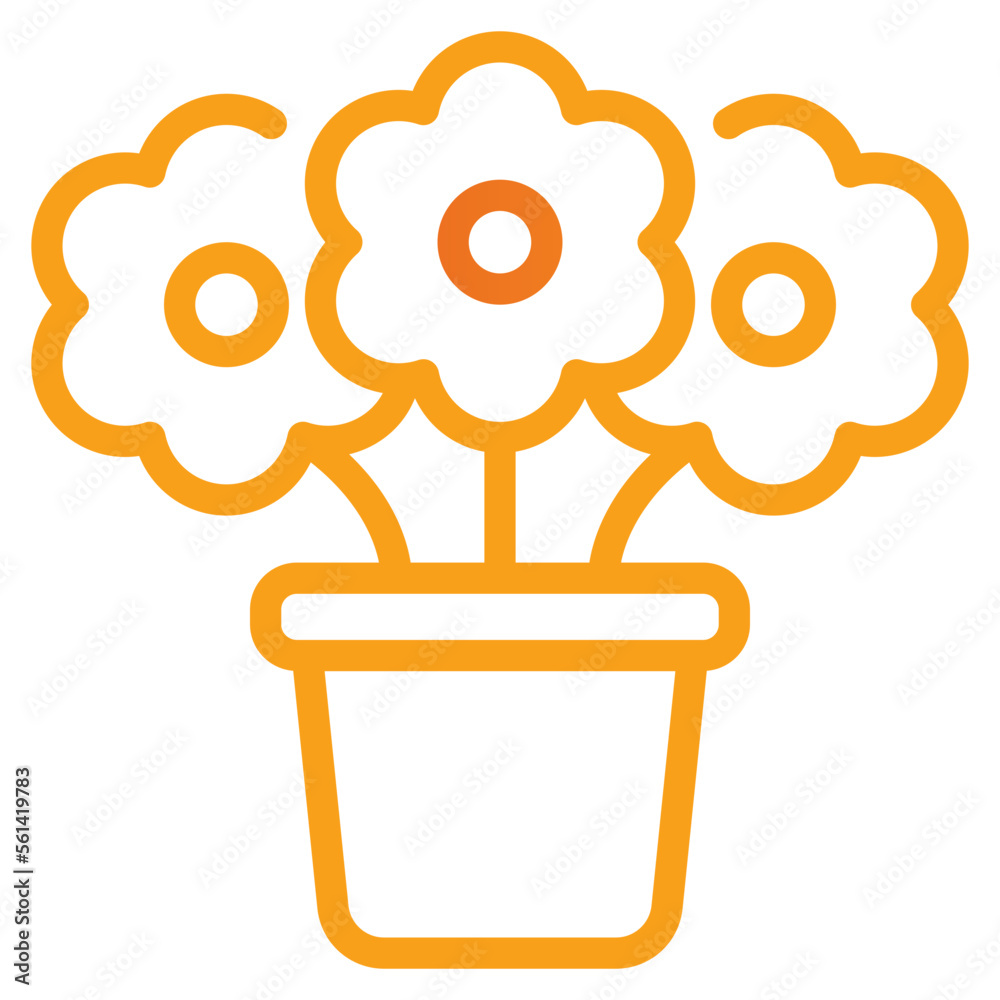 Poster Flower Pot Icon