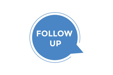 Follow up button web banner templates. Vector Illustration
