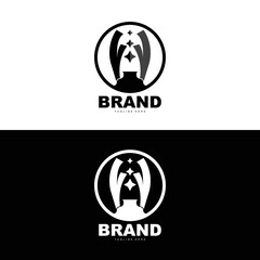 Trophy Logo Design, Award Winner Championship Trophy Vector, Success Brand