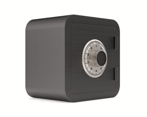 Fototapeta premium safe on white background. Isolated 3d illustration