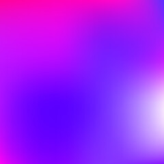 Blurred wavy bright gradient background. Purple, pink, blue abstract square wallpaper. Liquid flowing vibrant mesh texture. 