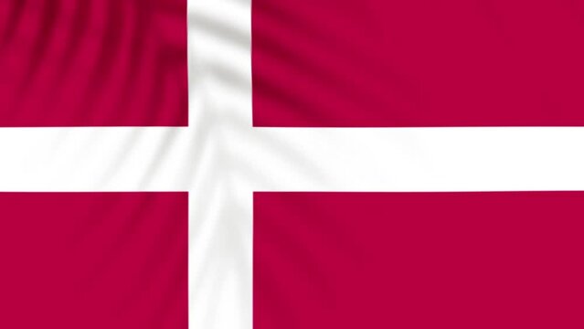 Denmark flag videos. Slow Motion videos. Flag Blowing Close Up