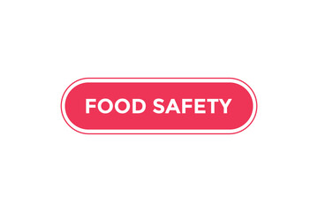 Food safety button web banner templates. Vector Illustration
