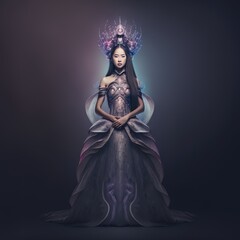 crowned asian princess (generative AI)