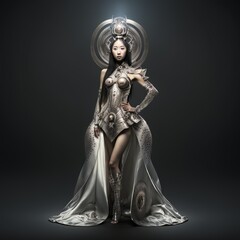 crowned asian princess (generative AI)