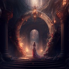 Madness Meets Fantasy in this Magical, Dreamy, and Elegant Illustrative Concept of Creative Beauty and Light