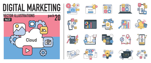 ビジネスアイコンおしゃれイラスト素材  © PS