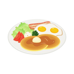 パンケーキモーニングプレート