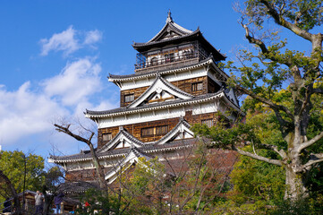 Naklejka premium 広島城天守
