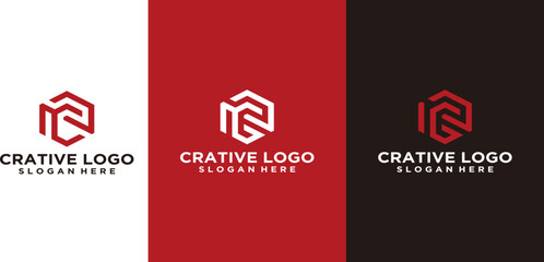 Creative N.G Letter Logo Design N.G letter logo icon design template element