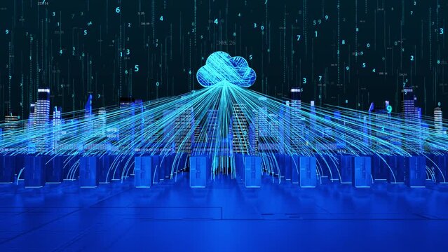 Server data uploading to cloud in city data center