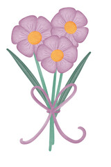 bouquet flower watercolor illustration 