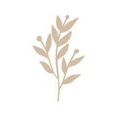 Hand Drawn Boho Flower Organic Floral Decorative