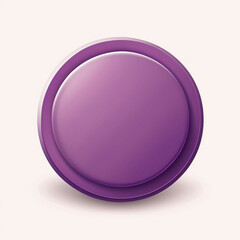 Purple blank badge circle in white background, Generative Ia