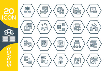 SERVER ICON SET DESIGN