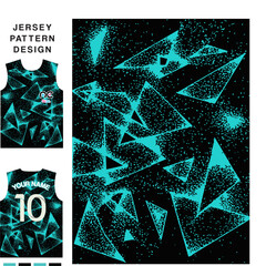 Abstract triangle light concept vector jersey pattern template for printing or sublimation sports uniforms football volleyball basketball e-sports cycling and fishing Free Vector.