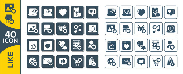 LIKE ICON SET DESIGN