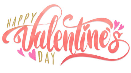 happy valentines day gretting text typography