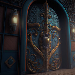 Magic ornate door