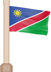 Namibia Flag 3D Icon
