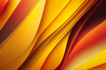 yellow and orange abstract wave wallpaper, orange and yellow wave background