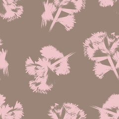 Floral Brush strokes Seamless Pattern Design