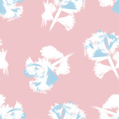 Floral Brush strokes Seamless Pattern Design
