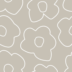 Simple Floral Seamless Pattern Design