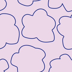 Simple Floral Seamless Pattern Design