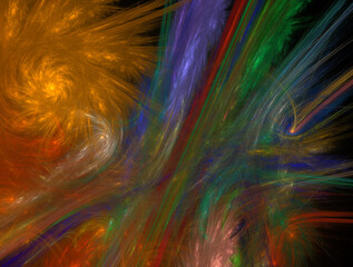 Obraz premium Imaginatory fractal abstract background Image