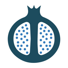 Fruit, pomegranate, granate icon