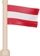 Austria Flag 3D Icon