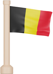 Belgium Flag 3D Icon
