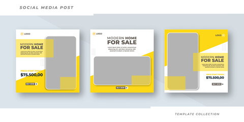 real estate home for sale social media post template