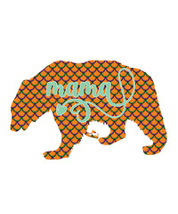 bear family buffalo plaid clipart