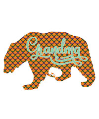 bear family buffalo plaid clipart