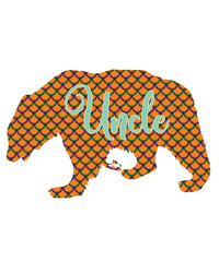 bear family buffalo plaid clipart