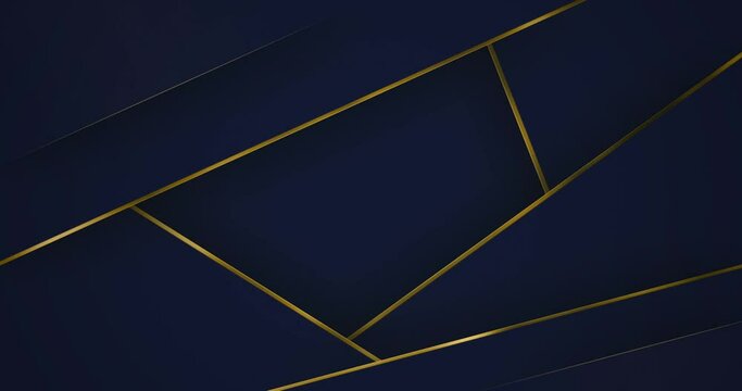 4k Abstract luxury backgrounds with golden metallic striped grid. Geometric graphic motion animation. Seamless looped dark backdrop. Simple elegant universal minimal Background.